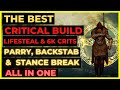 ELDEN RING - The Best CRITICAL HIT VAMPIRIC BUILD for EVERYTHING: PARRY, STANCE BREAK & BACKSTABS