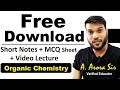 FREE Download || Short Notes+Mcq Sheet+Videos Lectures || Alcohol Chapter + Aldehyde Chapter FREE Download || Short Notes+Mcq Sheet+Videos Lectures || Alcohol Chapter + Aldehyde Chapter