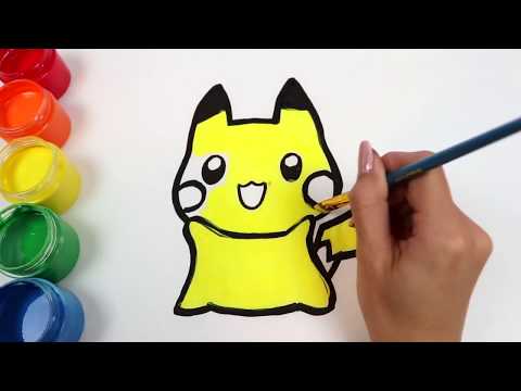 Tập vẽ và tô màu Pikachu