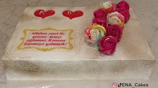 Tortların Hazırlanması Nişan Tortu Sadə Və Gözəl Tort Торт Для Обучения