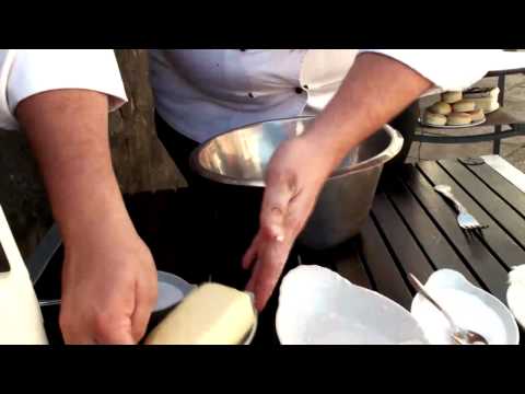 Richard Hunt making scones at the Grand Hotel Torquay