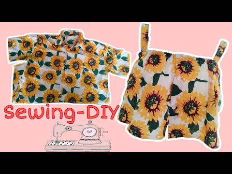 DIY 9 - BIẾN ÁO SƠ MI CŨ THÀNH ÁO CROPTOP | STAY HOM - SEWING | ĐẬU ĐẬU OFFICIAL