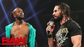 Kofi Kingston And Seth Rollins Await Lesnars Decision Raw, May 27, 2019