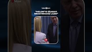 Erdoğandan Meloniye Sigarayı Bıraktırmam Lazım.
