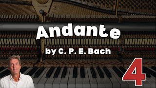 Andante by C. P. E. Bach: ABRSM Grade 4 Piano (2023 & 2024) - B4