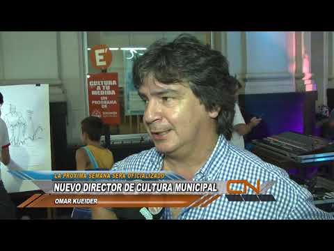 Omar kueider, estará al frente de la Dirección de Cultura Municipal