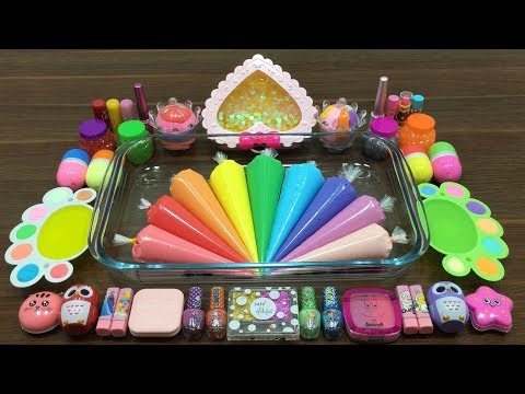 Mixing Makeup and Clay into Slime !!! SlimeSmoothie Satisfying Slime Videos