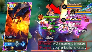 Revamped Thamuz New Season Best Damage Build And Emblem Will Make You Ranked Game Mlbb