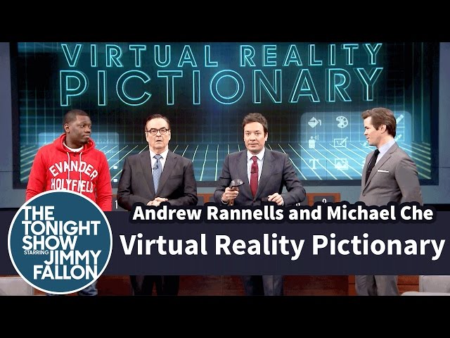 Virtual Reality Pictionary With Andrew Rannells And Michael Che - Video