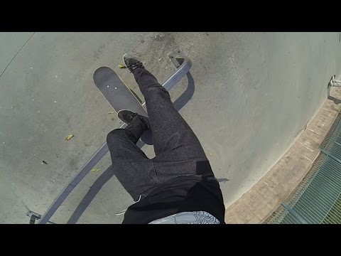 First Person Nollie One Foot BS Lipslide