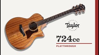 Taylor Guitars | 724ce (Koa) | Playthrough Demo