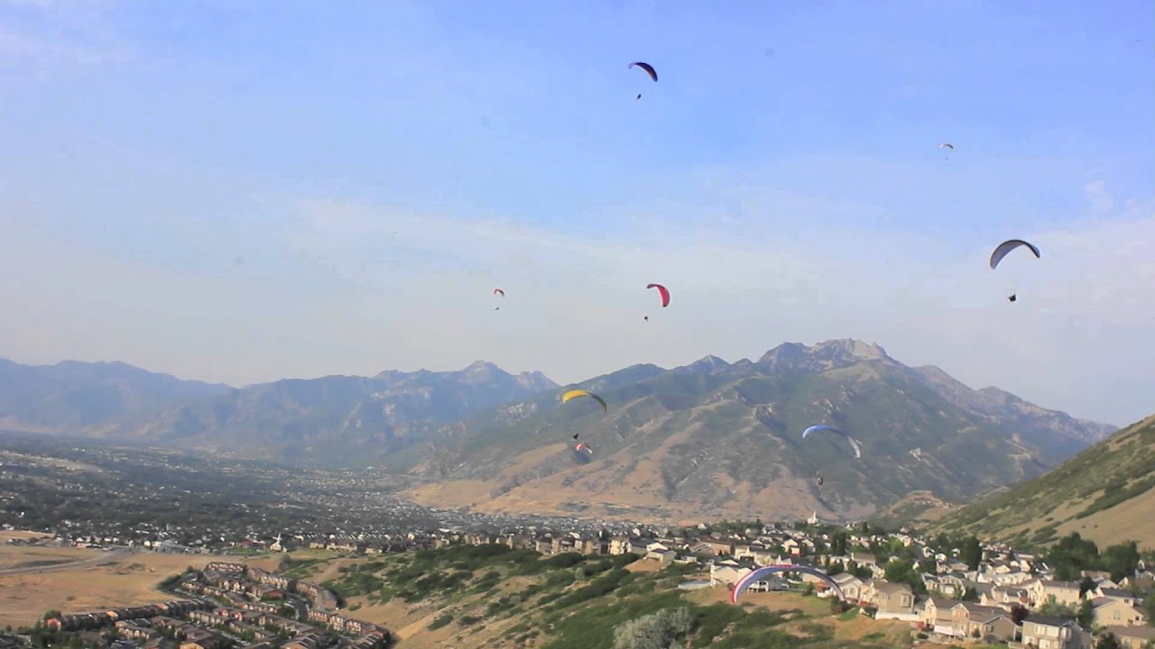 Paragliding at World Famous Point of the Mountain, Draper, Utah YouTube
