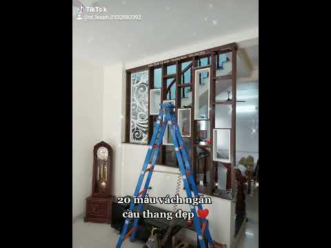 20 mẫu vách ngăn cầu thang phòng khách đẹp hiện đại - Nội Thất Lê Anh - Quảng Ninh