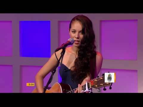 Kina Grannis sings Valentine live on TV