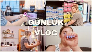 Büyük Market Alişveri̇şi̇ Neler Aldik ? Birlikte Akşam Yemeği Hazırlayalım,Takma Tırnak Taktım