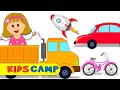 Learn Vehicles With Cute Elly | Car Truck Rocket Bus And More | Play With Elly | Vehicles for Kids