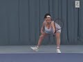 Milena Velba playing tennis