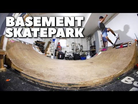 UNREAL BASEMENT SKATEPARK IN BROOKLYN!!