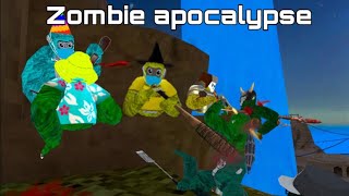 Gorilla tag scary stories RP #4 Zombie apocalypse
