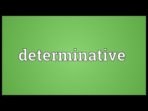 Header of determinative