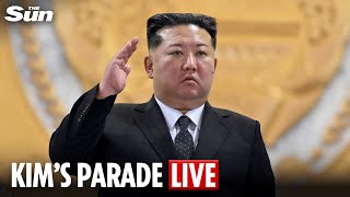 Live North Korean Leader Kim Jong Un Watches Huge Military Parade