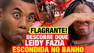 BBB 24 - Davi FLAGRA oque LEIDY FAZ ESCONDIDA NO BANHO! PRODUÇÃO TOMA ATITUDE! B