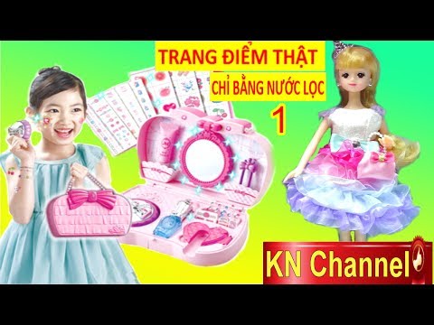 BÉ NA TRANG ĐIỂM BẰNG NƯỚC ĐẸP TUYỆT TRẦN VỚI ĐỒ CHƠI HÀN QUỐC MIMI WORLD 미미월드