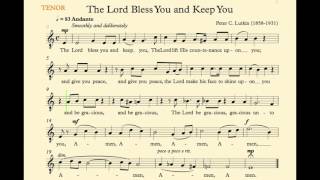 The Lord Bless You And Keep You Lutkin Tenor Rhythm Track The Lord Bless You And Keep You Lutkin Tenor Rhythm Track