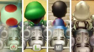 Mario Kart Wii - All Giant Characters Losing Animations In Vs Races Standard Kart