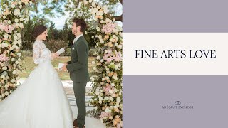 Fine Arts Love - Um editorial de noivos