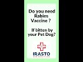 Do you need rabies vaccine if your pet dog bites you? #shorts