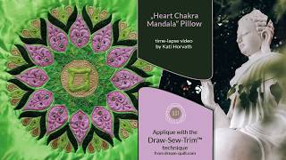 How it was made - DST 4. Heart Chakra Mandala Pillow (DST / Time-lapse)