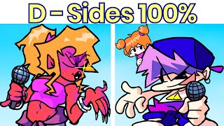Friday Night Funkin D-Sides 100% Complete New Songs Week 1,2,3,4,Tutorial Fnf Modremixhard