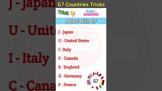 G7 Country Names Trick 2023 / g7 countries trick / gk tricks / Vartman main kaun