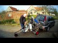 Gleitschirmtrike Transport auf Anhängerkupplung Aufbau Gleitschirmtrike Transport auf Anhängerkupplung Aufbau