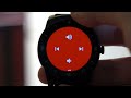 Android Wear 4.4W2 music playback control UI