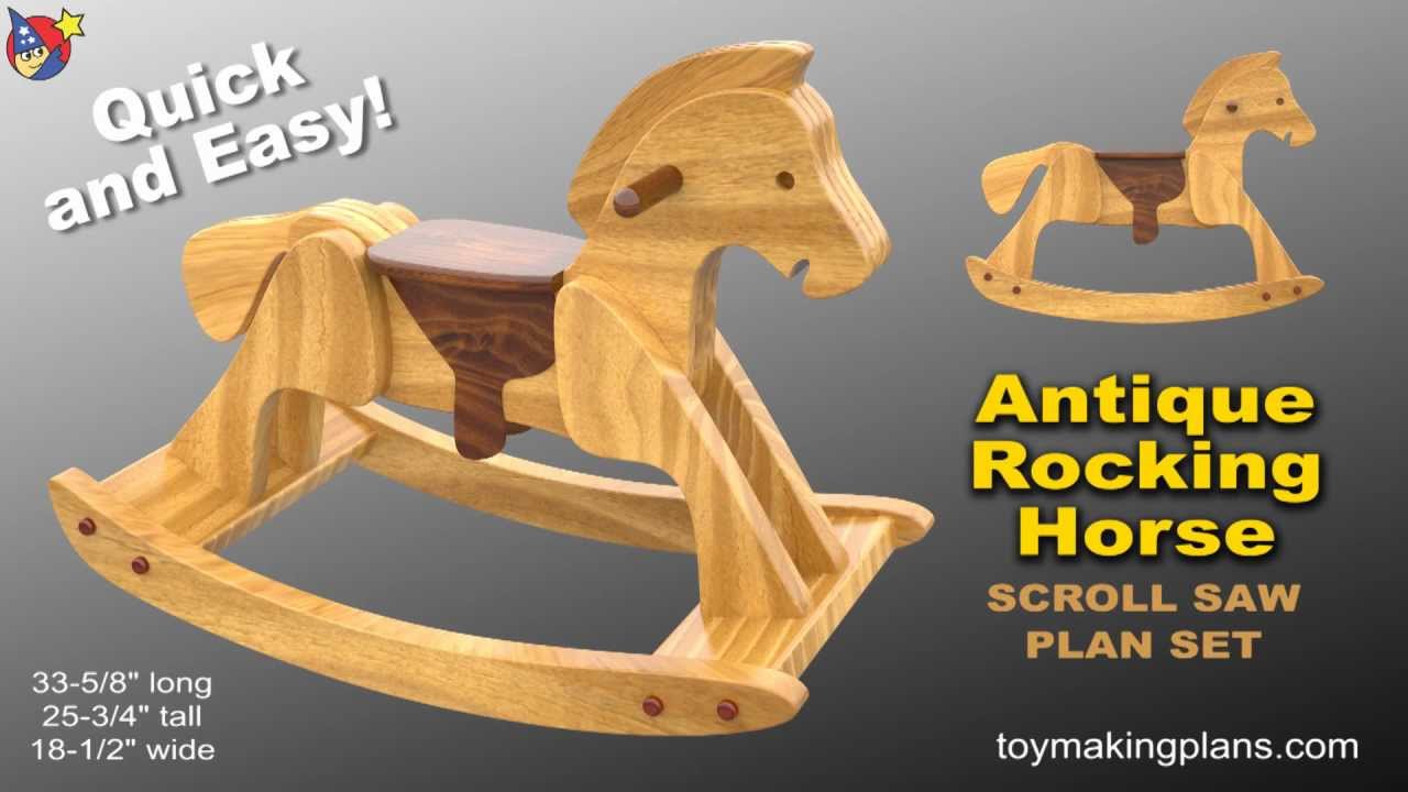 Wood Toy Plans - Heirloom Rocking Horse - YouTube