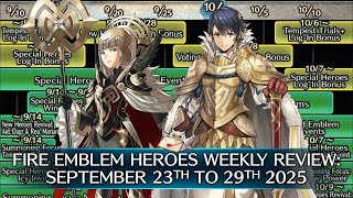 Fire Emblem Heroes Weekly Review September 23Th To 29Th, 2025 Feh