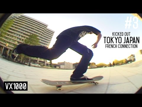 VX1000 #3 - Getting kicked out in Tokyo Japan Skateboarding with French connection