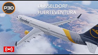 Prepar3Dv5.2 Düsseldorf To Fuerteventura Part2 De1456 A321Sl
