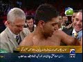 Amir Khan Defends 5th time Lite Welter Weight Boxing Title against Joda in 5th round knock out