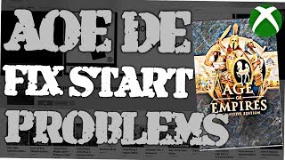 FIX: Age of Empires Definitive Edition won't start (AoE DE)