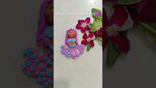 Cute Octopus Girl With Soft Clay