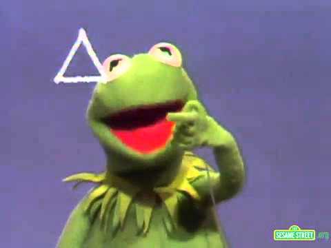 Classic Sesame Street - Kermit's Lectures - Drawing a Triangle - YouTube