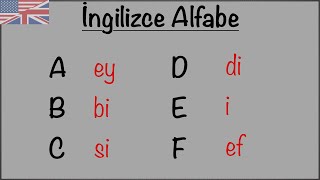 İngilizce Alfabe + Pratik