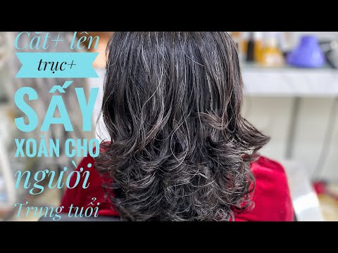 Cắt+ uốn xoăn cho người trung tuổi