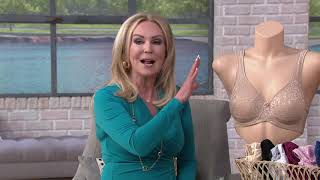 Breezies Wild Rose Lace Seamless Support Bra On Qvc