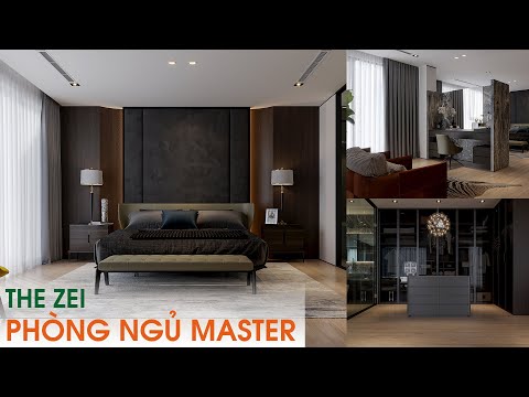 Nội thất Duplex Phòng ngủ Master căn hộ chung cư thông tầng The Zei | Thiết kế nội thất hiện đại