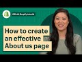 How to create an effective about us page || Shopify Help Center