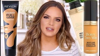 LETS TRY THESE OUT... NEW TOO FACED CONCEALER AND REVLON FOUNDATION WEAR TEST